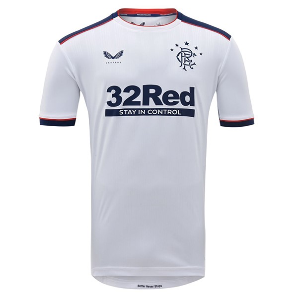 Tailandia Camiseta Rangers 2ª Kit 2020 2021 Blanco